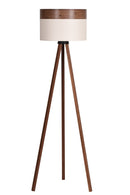 DC Lights Aledrez – Vloerlamp – Bruin / Wit – Driepoot – 142 CM