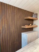 Eiken, walnoot houten wandpanelen voor de woonkamer, slaapkamer en slaapkamer