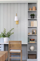 witte houten wandpanelen voor de woonkamer, slaapkamer, eetkamer, babykamer, kinderkamer, kantoor, bedrijfsruimte, hotel 